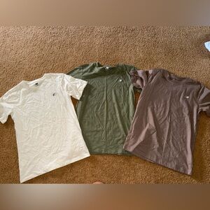 New Balance Kids Short Sleeve Tees - White, Green, Brown